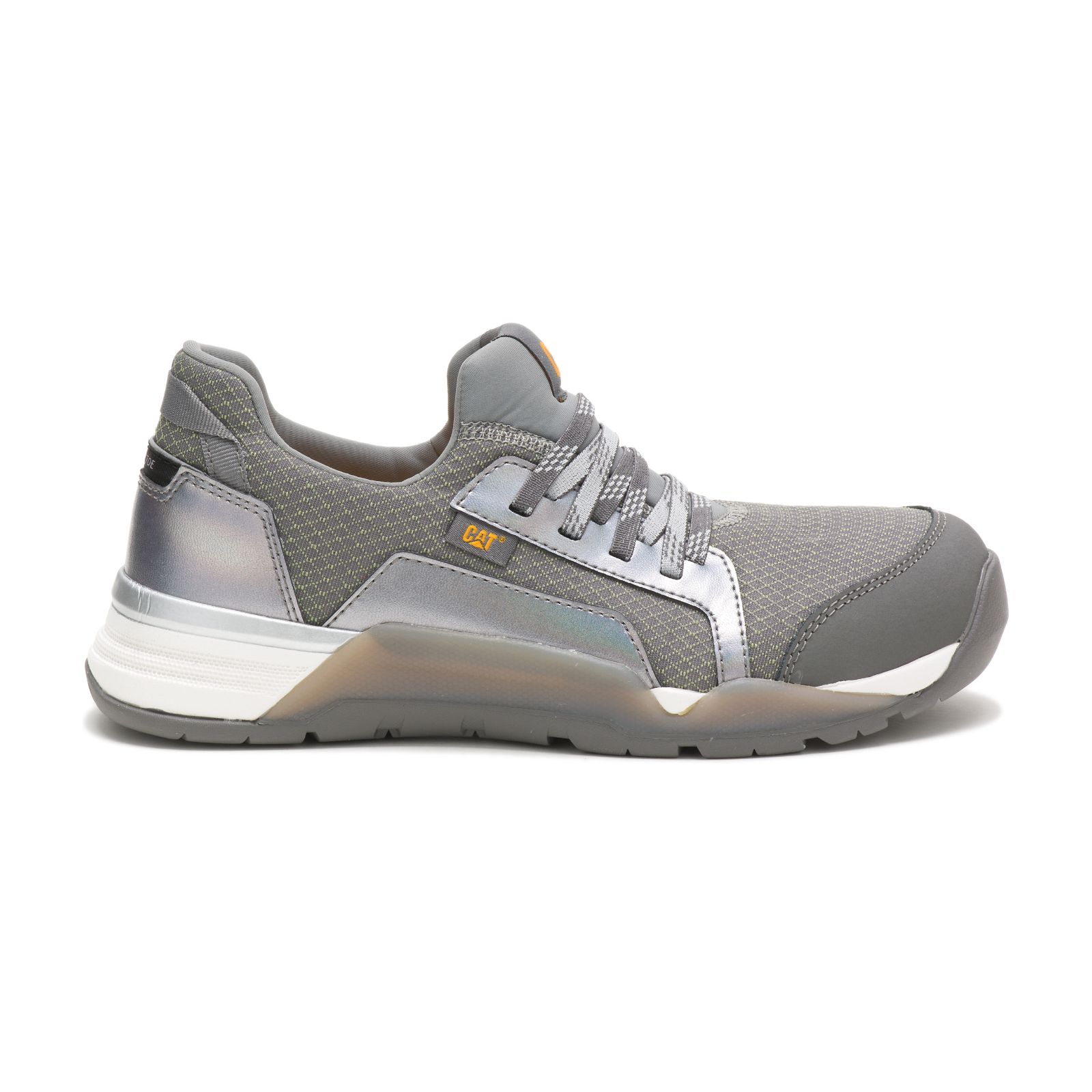 Women's Caterpillar Sprint Textile Alloy Toe Trainers Grey Ireland AMZO82734